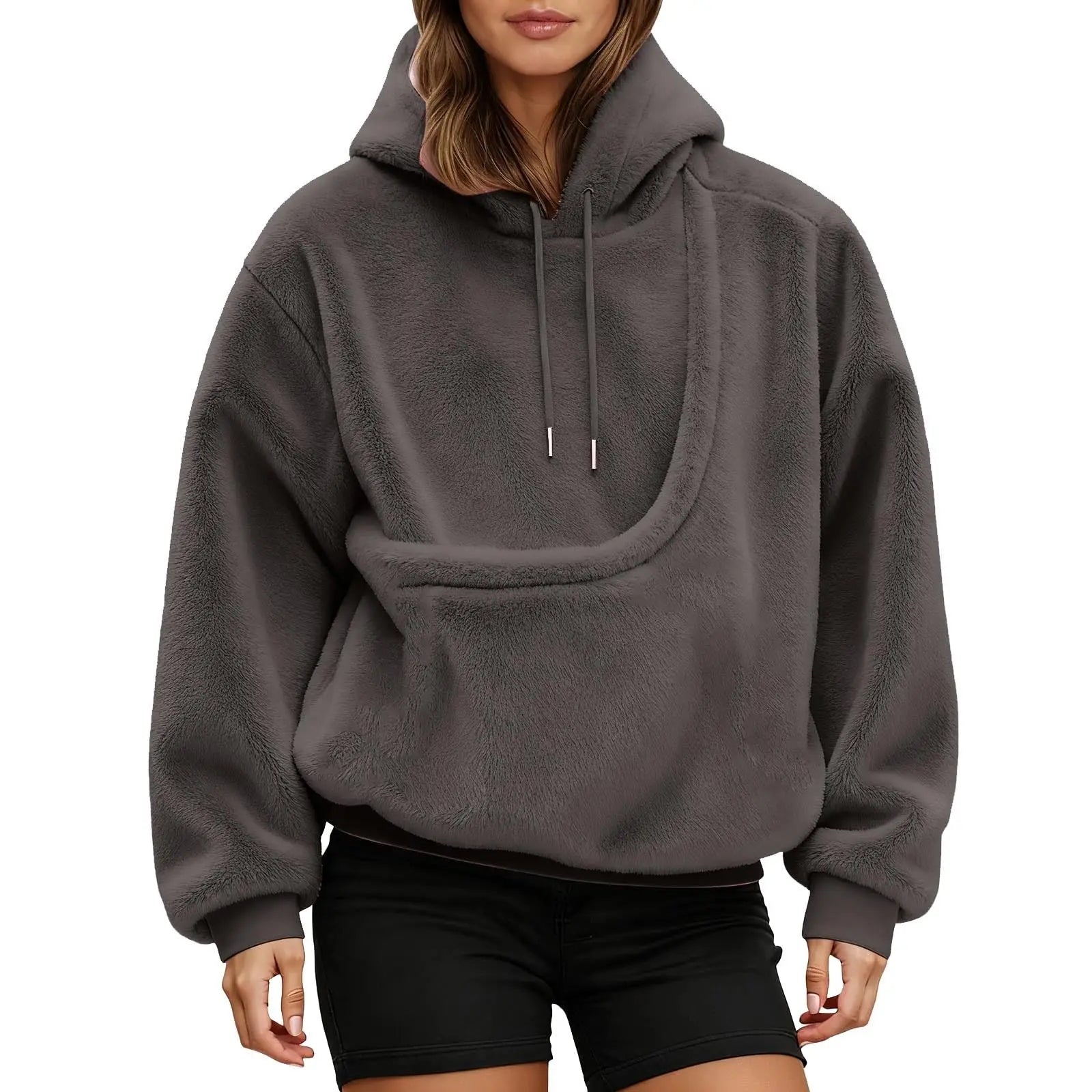 Unisex Pet Carrier Hoodie Cat Dog Bag Long Sleeve Sweatshirt Multiple Colors Plush Daily Wear Fashion Accessory