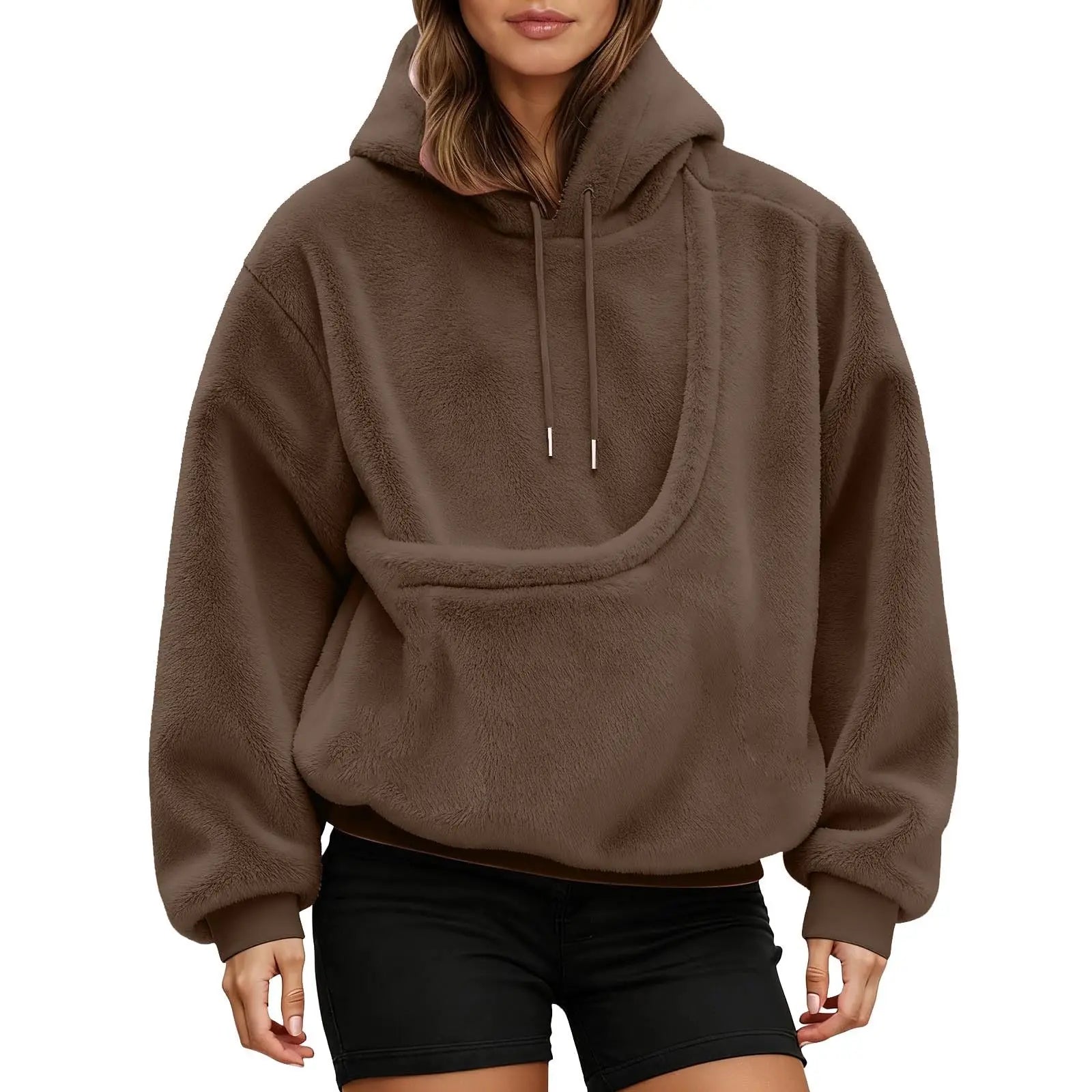 Unisex Pet Carrier Hoodie Cat Dog Bag Long Sleeve Sweatshirt Multiple Colors Plush Daily Wear Fashion Accessory