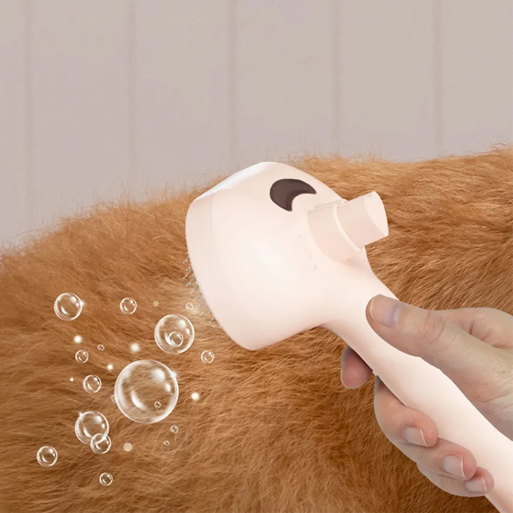 3 in 1 Cat Steam Brush with Release Button Cat Grooming Brush Cat Hair Brush for Shedding & Grooming for Cats Dogs Small Animals